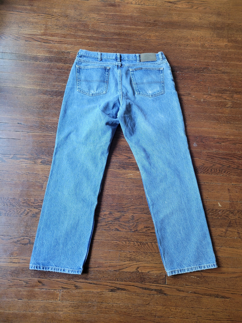 Riders by Lee Mens 38X32 Denim Jeans Regular Fit Straight Leg Heavy Duty - Picture 10 of 16
